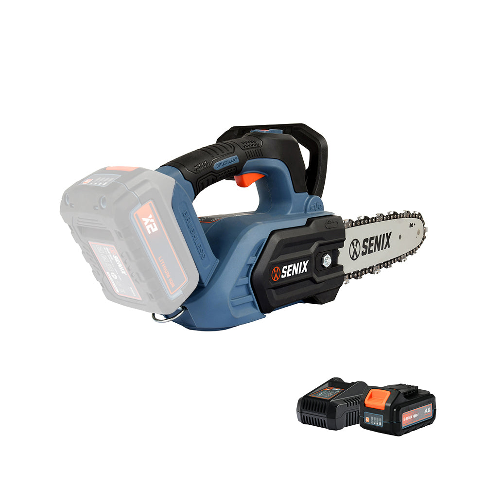 SENIX X2 18V Brushless 25cm (10") Top Handle Chainsaw Kit CSX2-M1-EU - 2