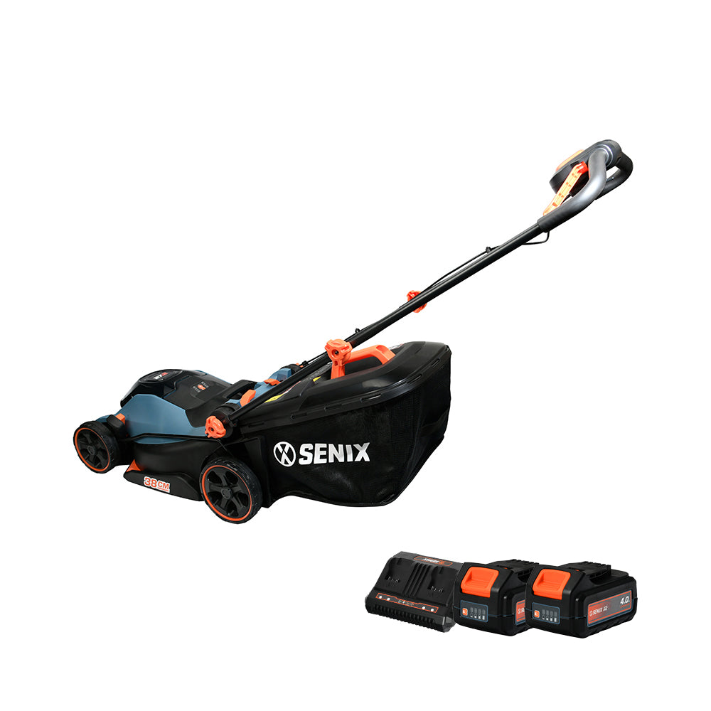 SENIX 2X2 36V 38cm (15") Push Lawn Mower Kit LPPX2-M4-EU - 2