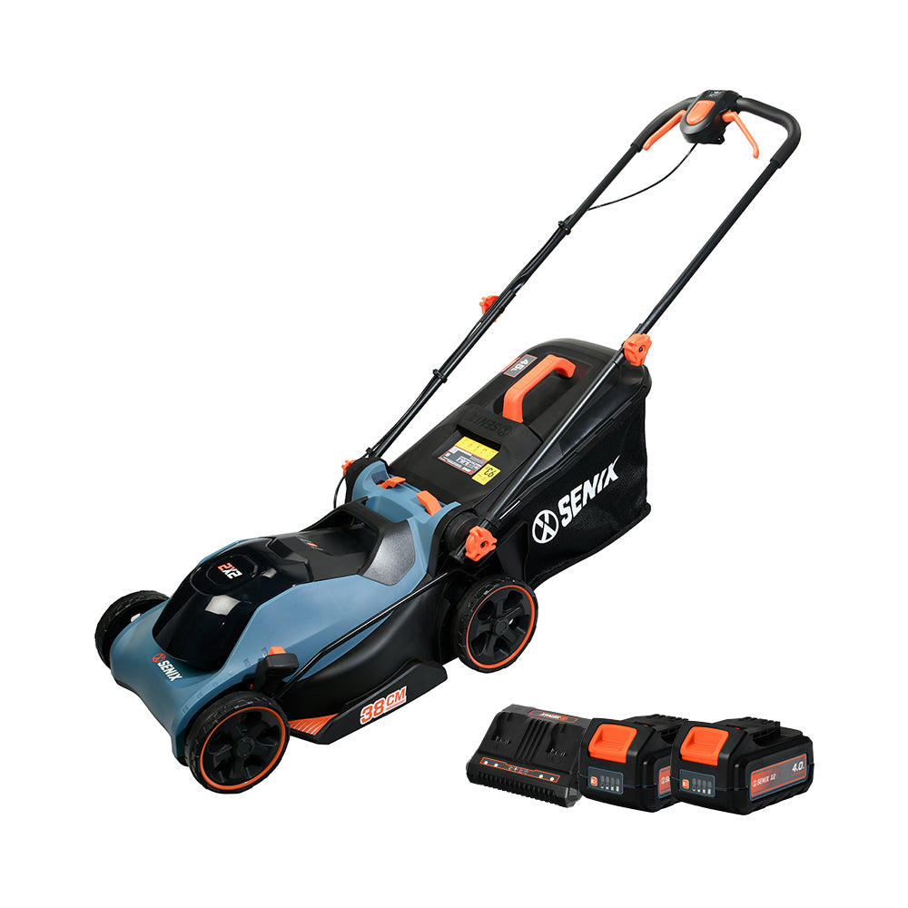 SENIX 2X2 36V 38cm (15") Push Lawn Mower Kit LPPX2-M4-EU - 8