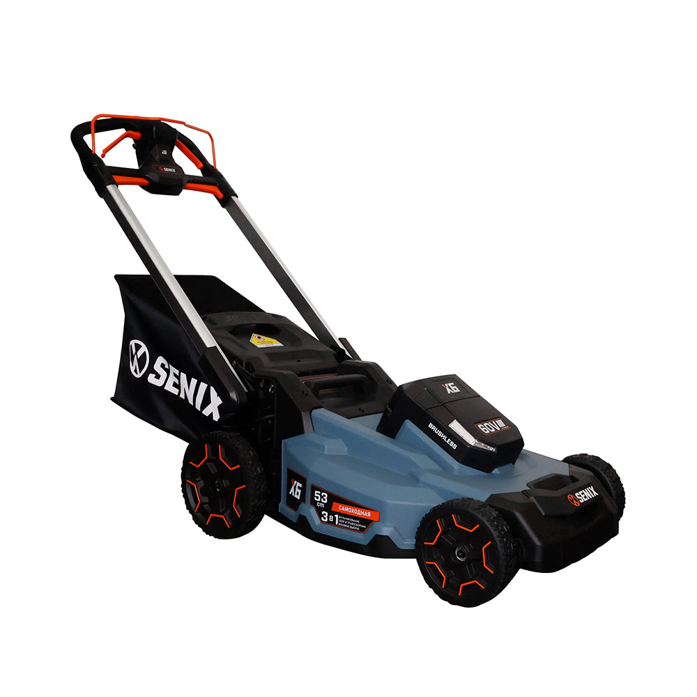 SENIX X6 60V Brushless 53cm (21") Self-Propelled Lawn Mower Kit LPSX6-H-EU - 10