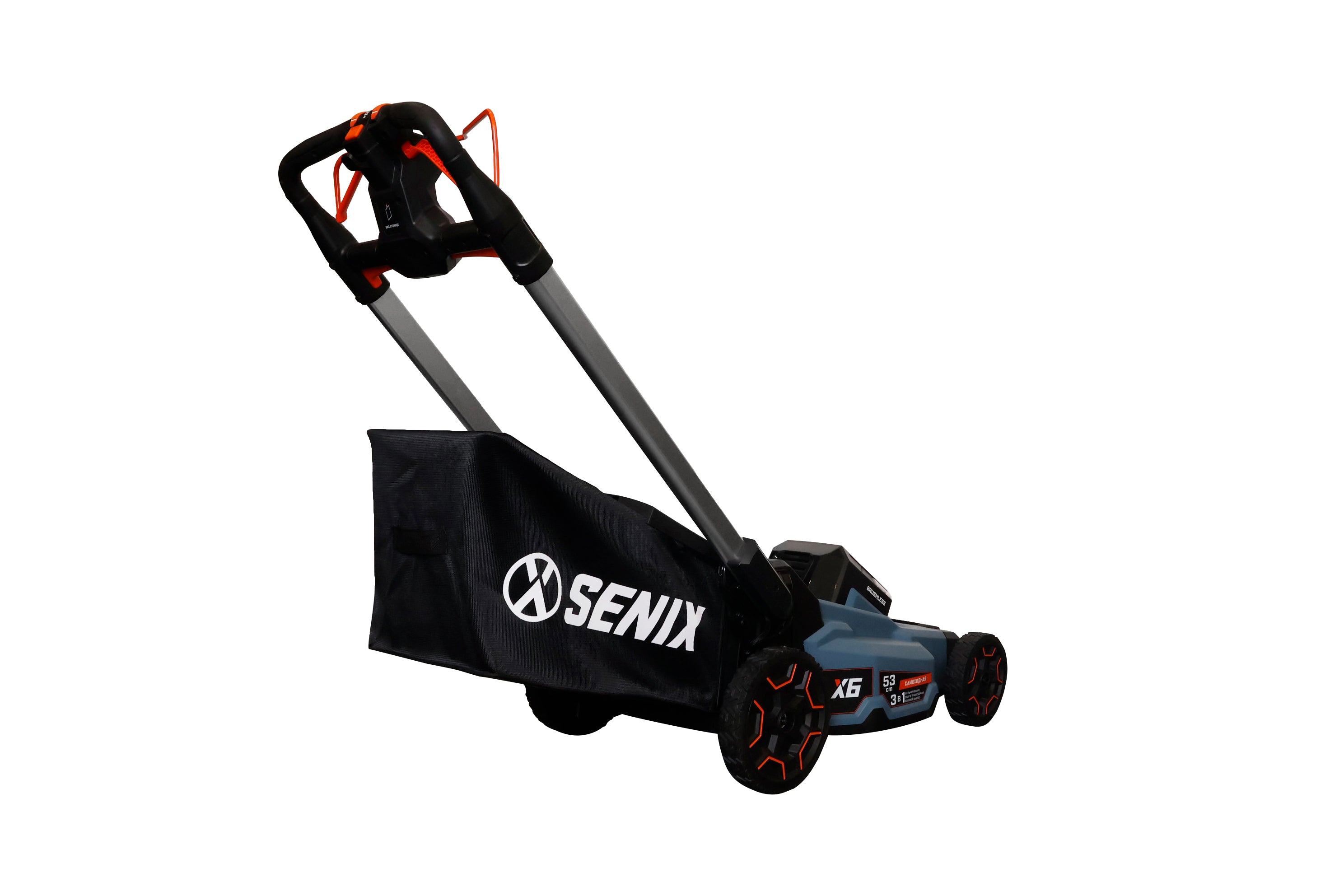 SENIX X6 60V Brushless 53cm (21") Self-Propelled Lawn Mower Kit LPSX6-H-EU - 9