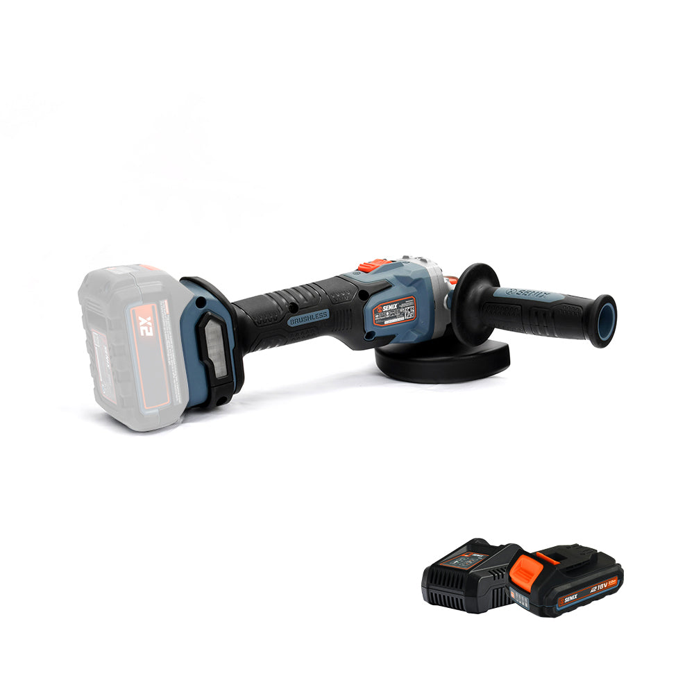 SENIX X2 18V 125mm Angle Grinder Kit PAX2125-M2-EU - 1
