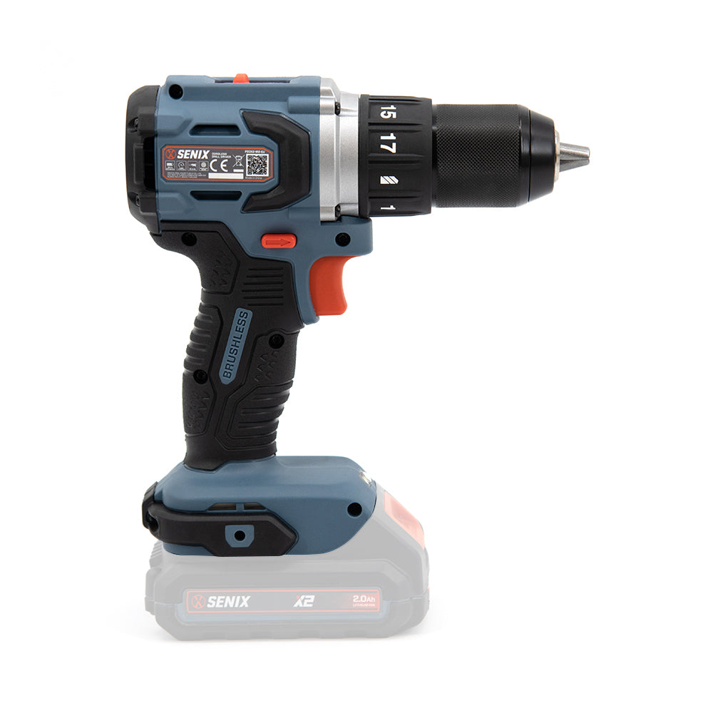 SENIX X2 18V Brushless 60Nm Drill/Driver Skin PDDX2-M2-EU-0 - 4