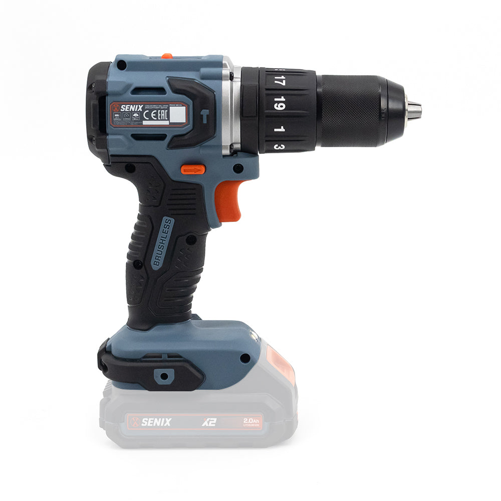 SENIX X2 18V Brushless 60Nm Hammer Drill Skin PDHX2-M2-EU-0 - 3