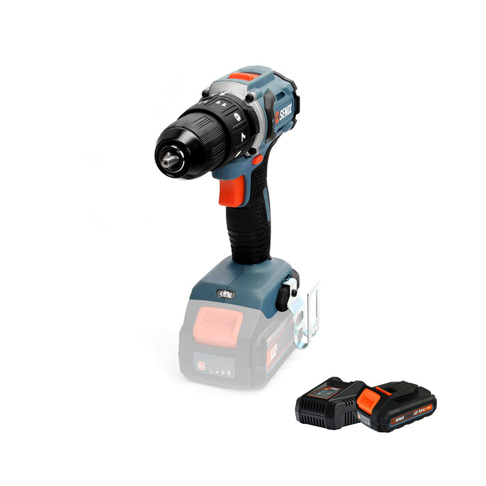 SENIX X2 18V Brushless 60Nm Hammer Drill Kit PDHX2-M2-EU - 5