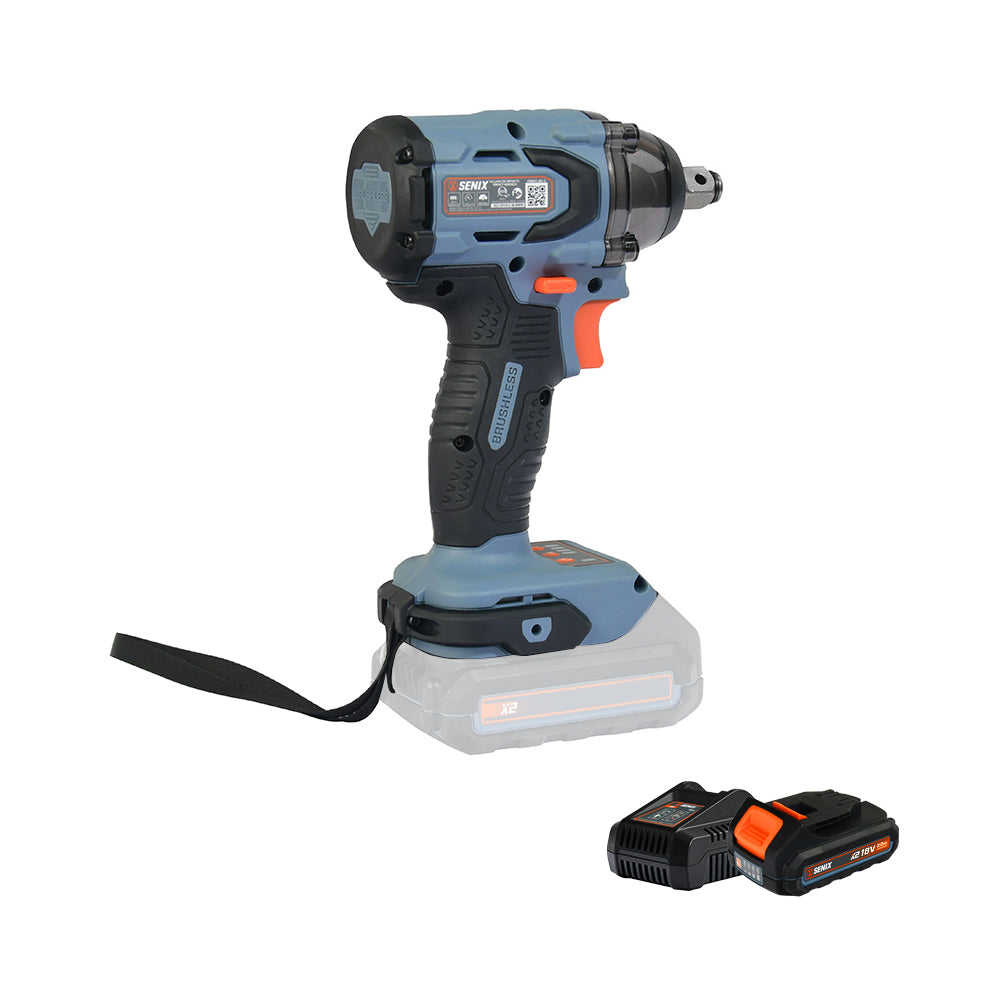 SENIX X2 18V 1/2" Compact Impact Wrench Kit PDWX2-M2-EU - 4