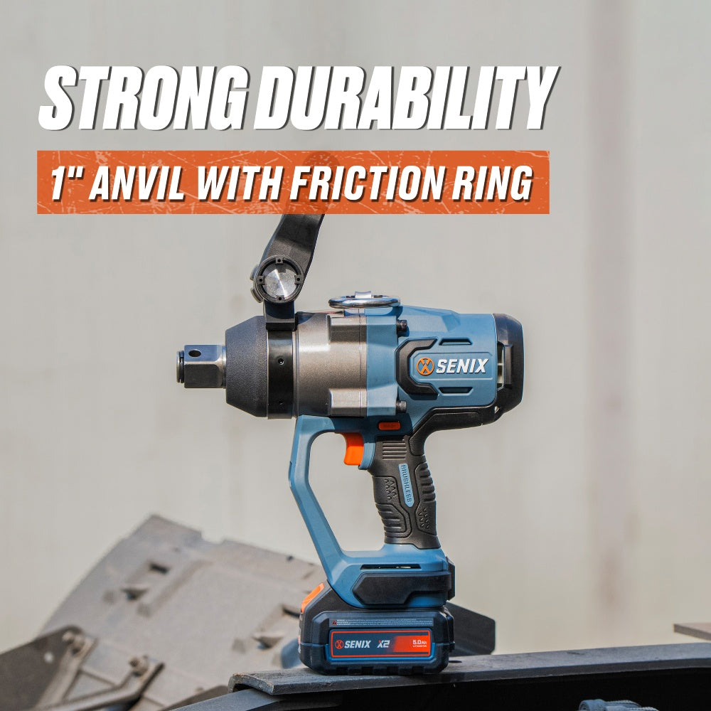 SENIX X2 18V Brushless 1" High-Torque Impact Wrench Skin PDWX2-M6-EU-0 - 1