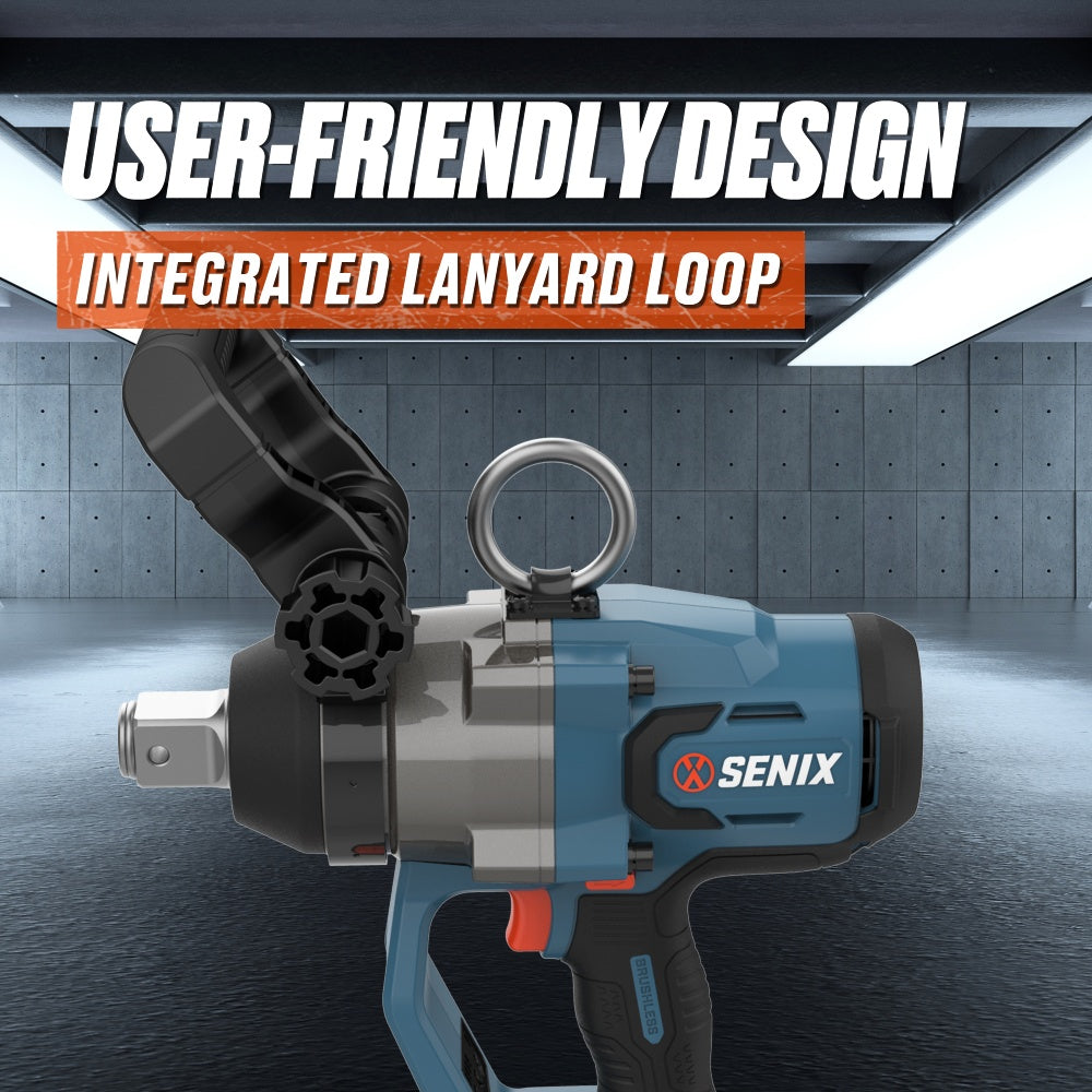 SENIX X2 18V Brushless 1" High-Torque Impact Wrench Skin PDWX2-M6-EU-0 - 3