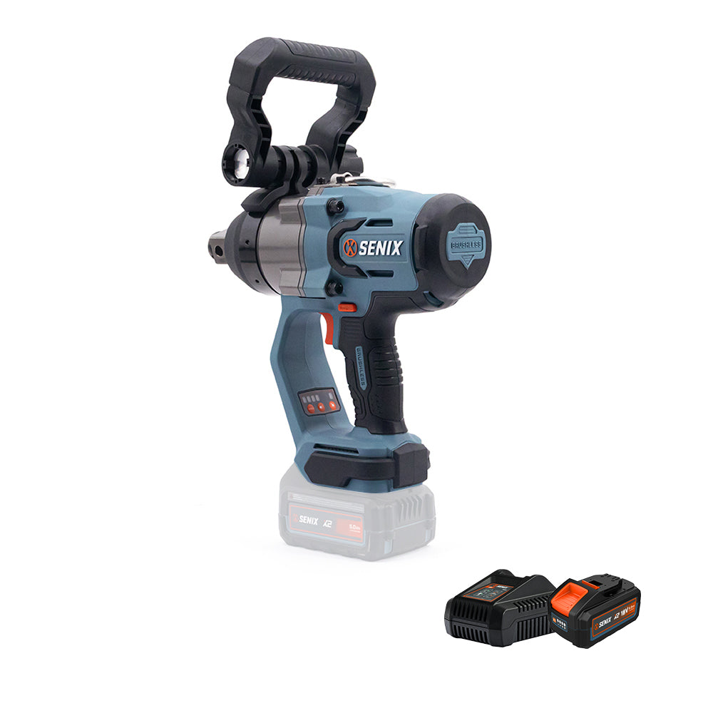 SENIX X2 18V Brushless 1" High-Torque Impact Wrench Kit PDWX2-M6-EU - 2