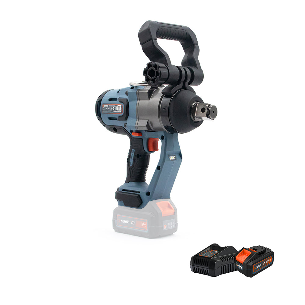 SENIX X2 18V Brushless 1" High-Torque Impact Wrench Kit PDWX2-M6-EU - 5