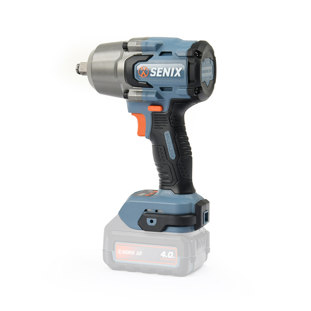 SENIX X2 18V Brushless 1/2" Mid-Torque Impact Wrench Skin PDWX2-M7-EU-0 - 4