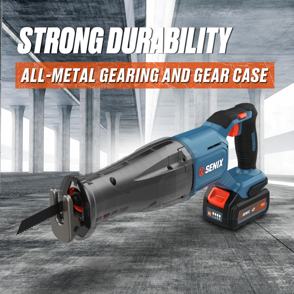 SENIX X2 18V Brushless 26mm Reciprocating Saw Skin PSRX2-M3-EU-0 - 3