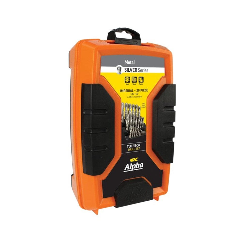 Alpha 29Pce Silver Series Imperial Tuffbox Drill Set SI29PBS