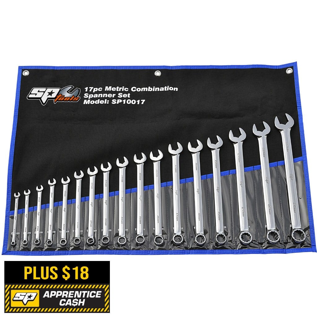 Combination ROE Spanner Set, Metric, 17Pce - SP10017 by SP Tools