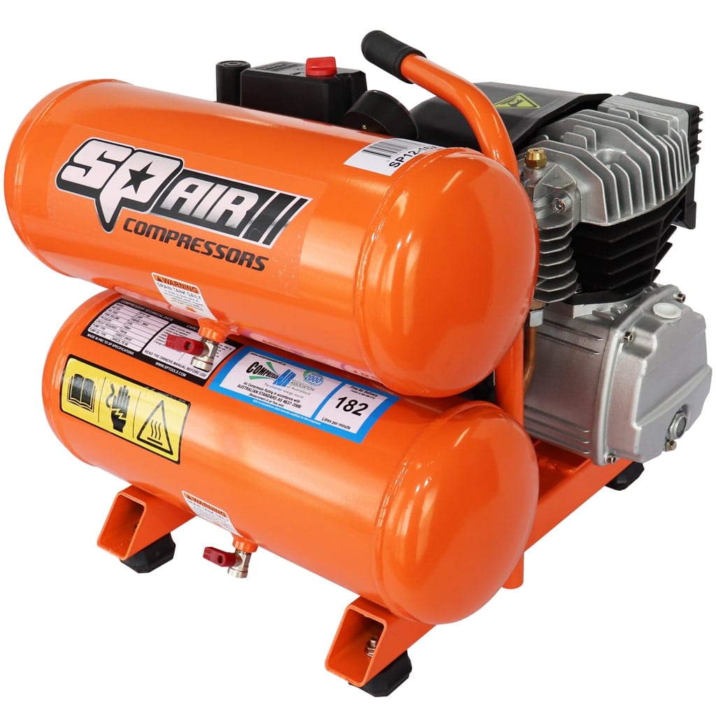 Air Compressor Trade Quality Portable 2.5HP - SP12-16X by SP Tools