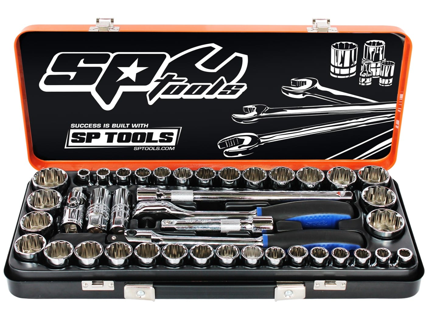 1/2" Drive Socket Set 12Pt Metric / SAE 41Pce SP20300 by SP Tools