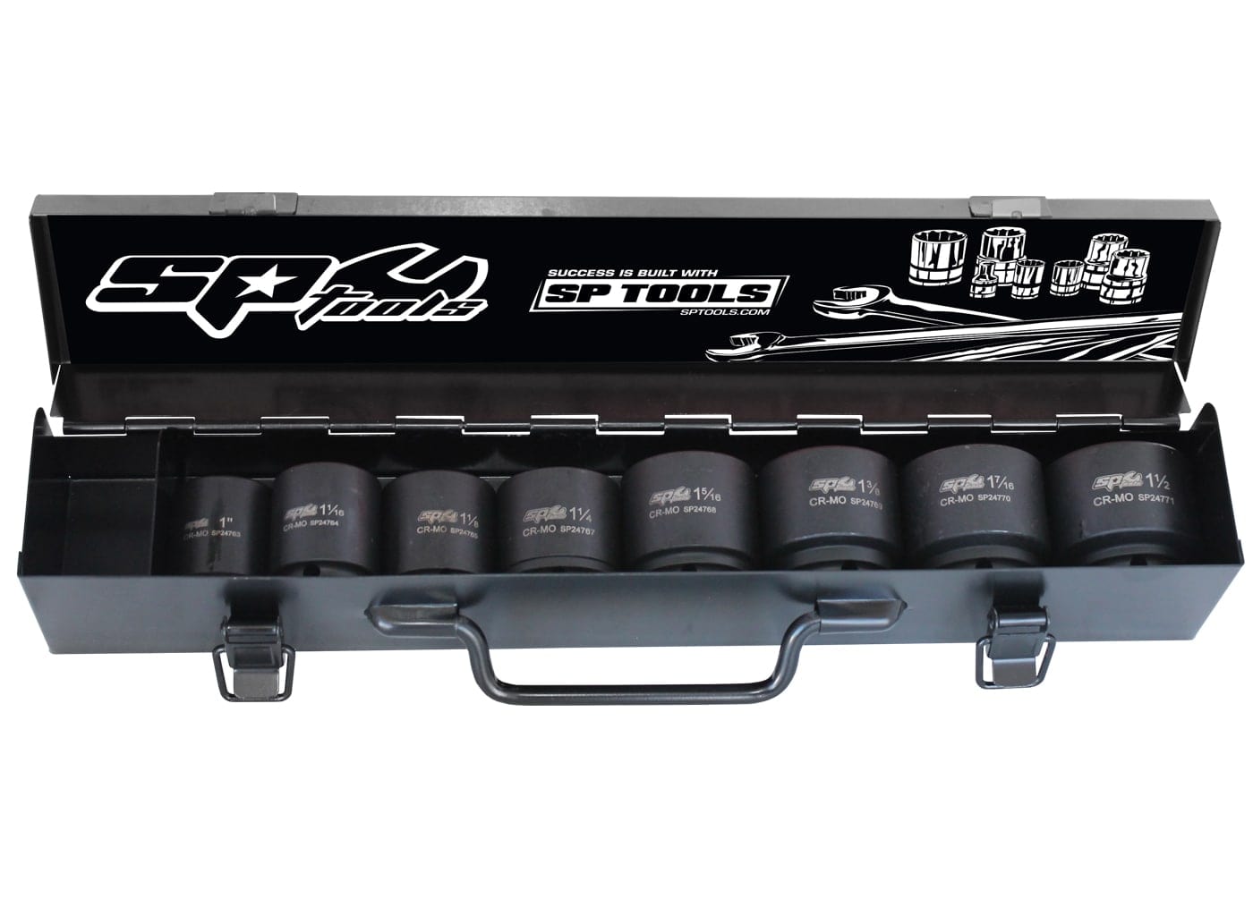 3/4"Drive Impact Socket Set 6PT SAE, 8Pce - SP20415 by SP Tools
