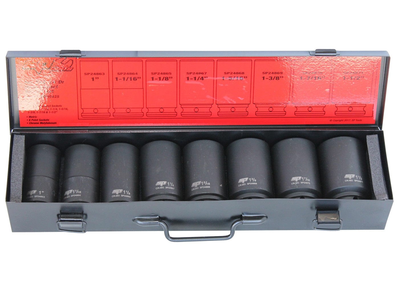 3/4"Drive Deep Impact Socket Set 6PT Sae 8Pce - SP20425 by SP Tools