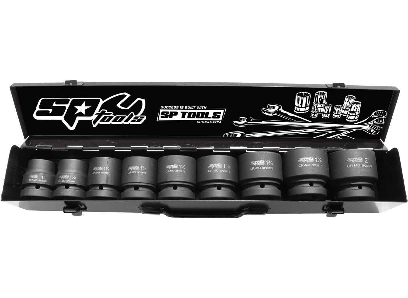 1" Drive Impact Socket Set 6PT Sae 9Pce - SP20515 by SP Tools