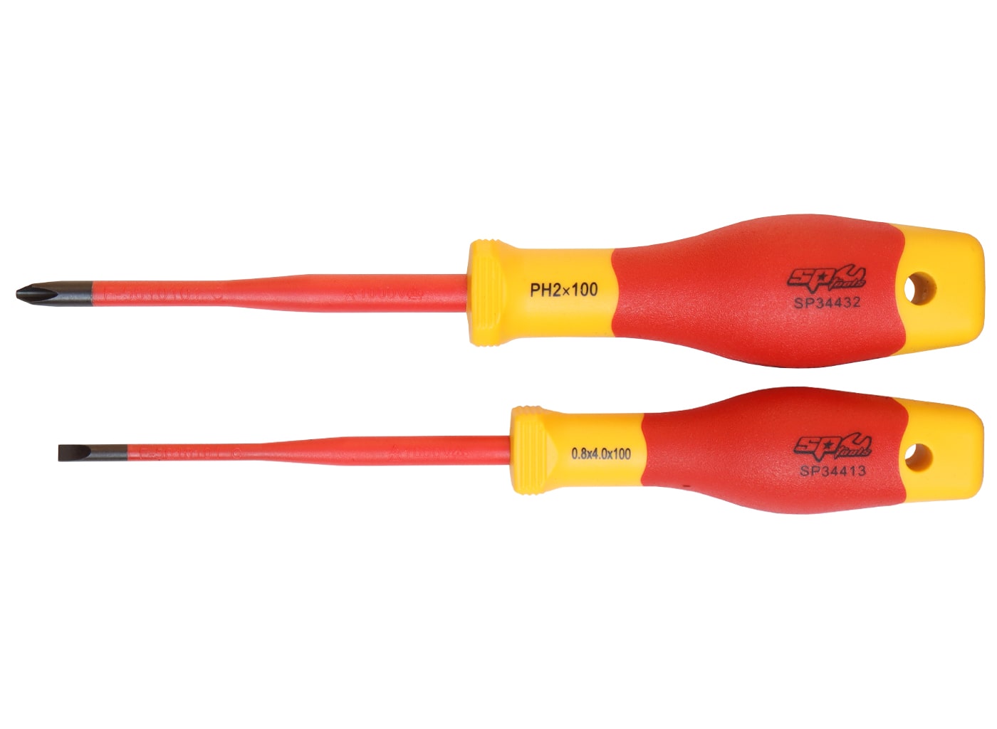 VDE Insulated Electrical Screwdriver Set 2Pce - SP34043 by SP Tools