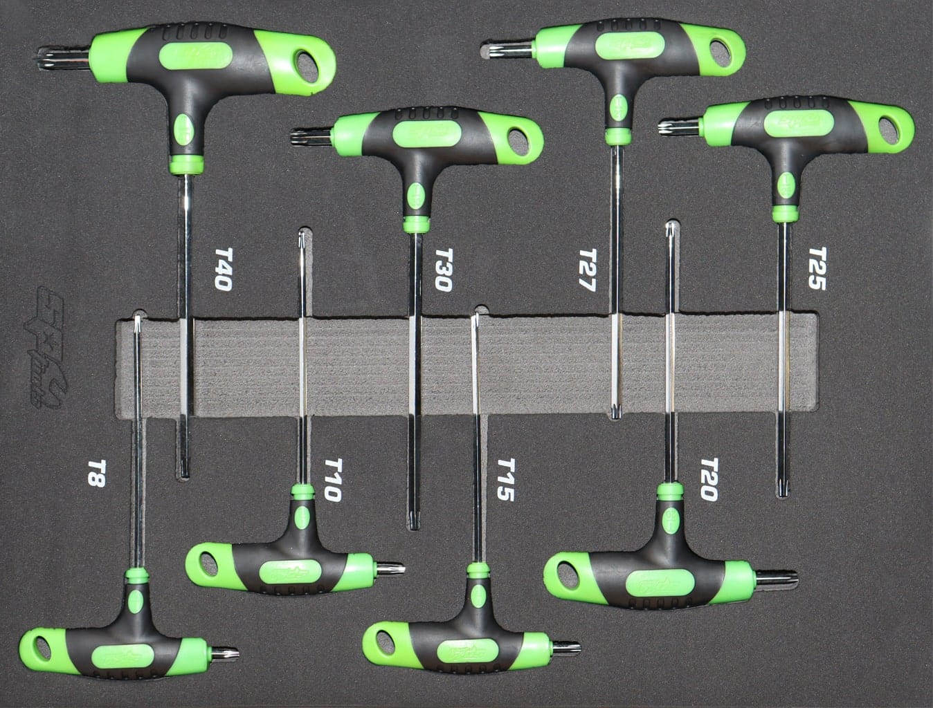 SP Tools T-Handle Key Set TORX 8Pce EVA Tool Tray (With Tools) SP34708