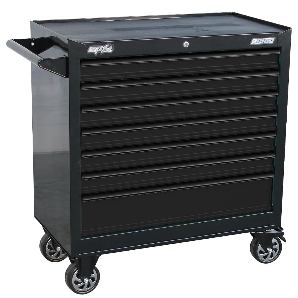 SP Tools Sumo Series Roller Cabinet - 7 Drawer - Black SP40125