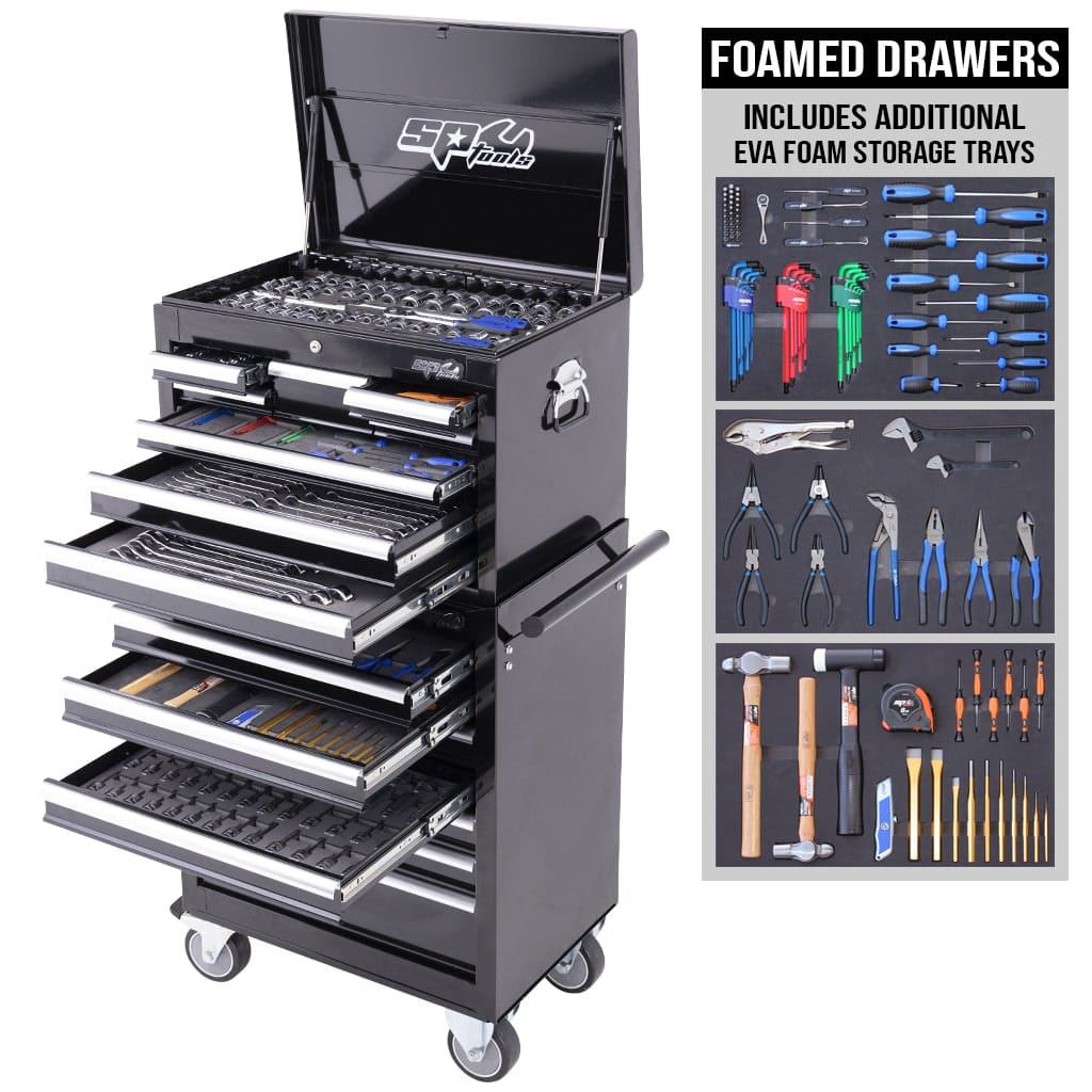 SP Tools Custom Series 549Pce Metric/SAE Tool Kit With Bonus EVA Trays SP50164X