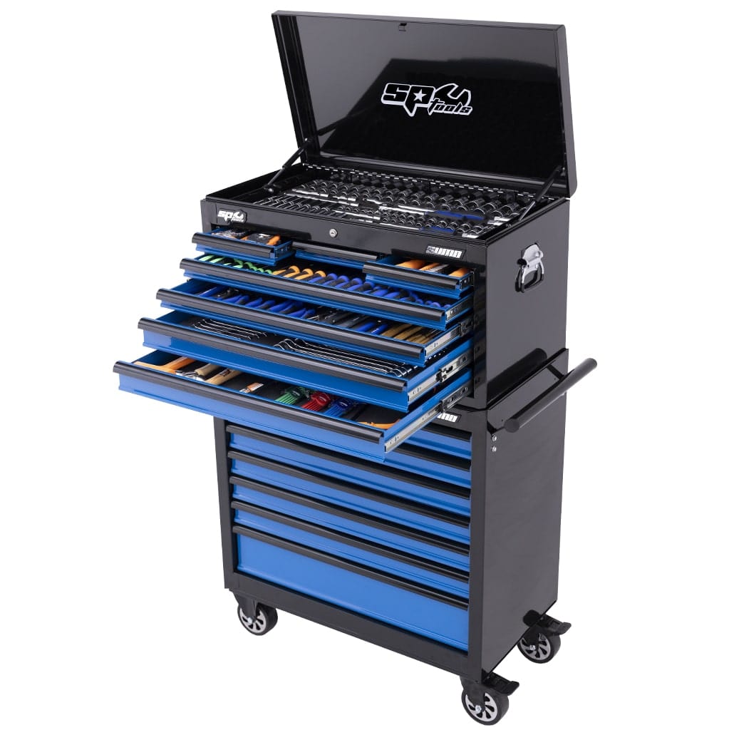 Sumo Custom Series Tool Kit 417Pce Metric/Sae Black/Blue - SP50176 by SP Tools