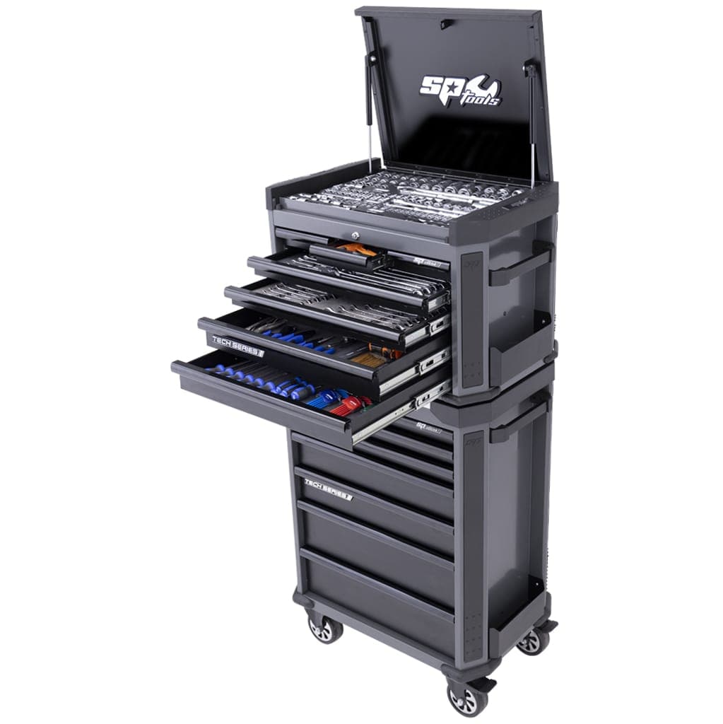 Tech Series Tool Kit 336Pce Metric/Sae, Diamond Black - SP52295D by SP Tools