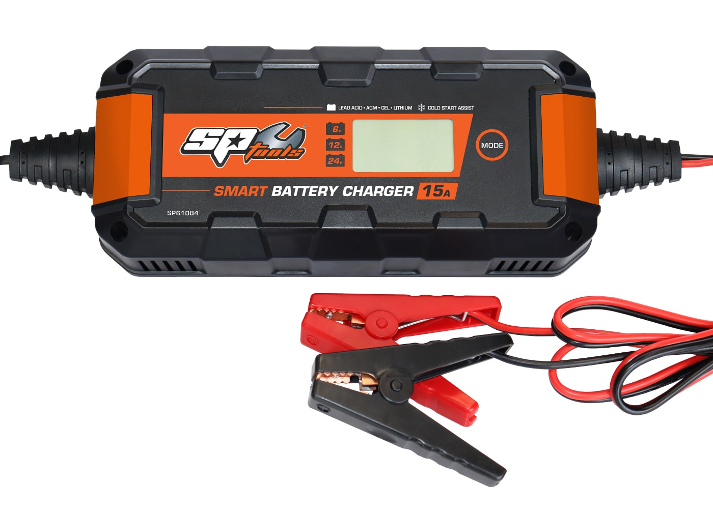 Smart Battery Charger 8 Stage Multi Volt 6, 12 & 24V 15A - SP61084 by SP Tools