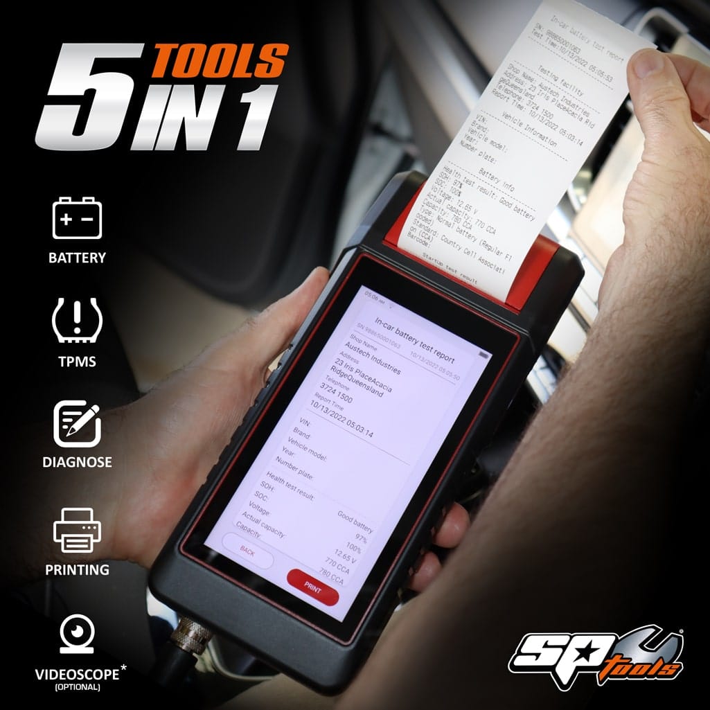 Multi-Function Smart Tool With Wifi & Built In Printer, 5 Tools in 1 - SP61170 by SP Tools