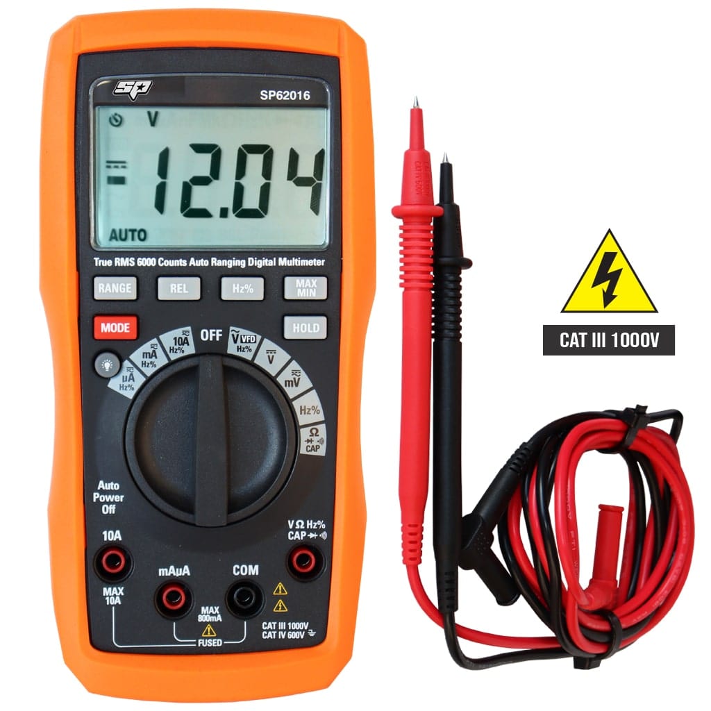 Digital Multimeter Deluxe Automotive 0.8 To 100V - SP62016 by SP Tools