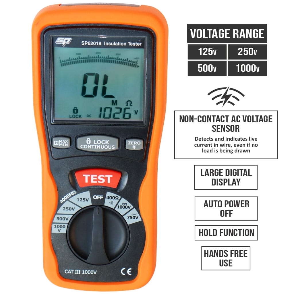 Digital Insulation Tester - SP62018 by SP Tools