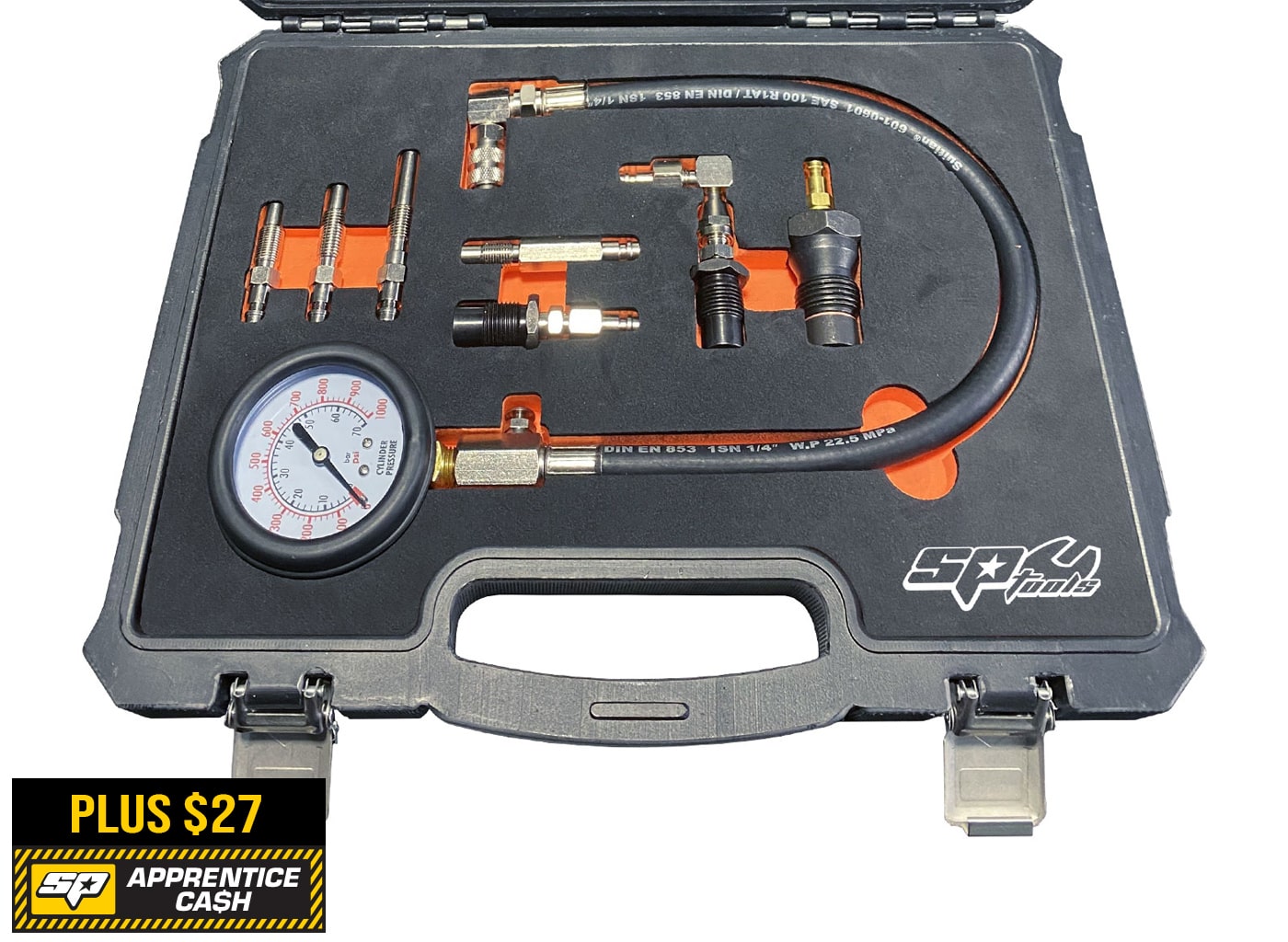 Diesel Compression Tester Kit, Automotive - SP66037 by SP Tools