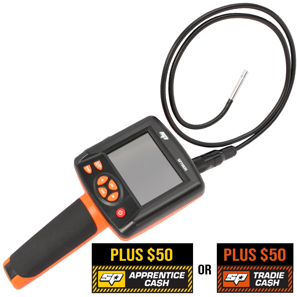 High Res Video Borescope With 6mm Camera - SP70935 by SP Tools