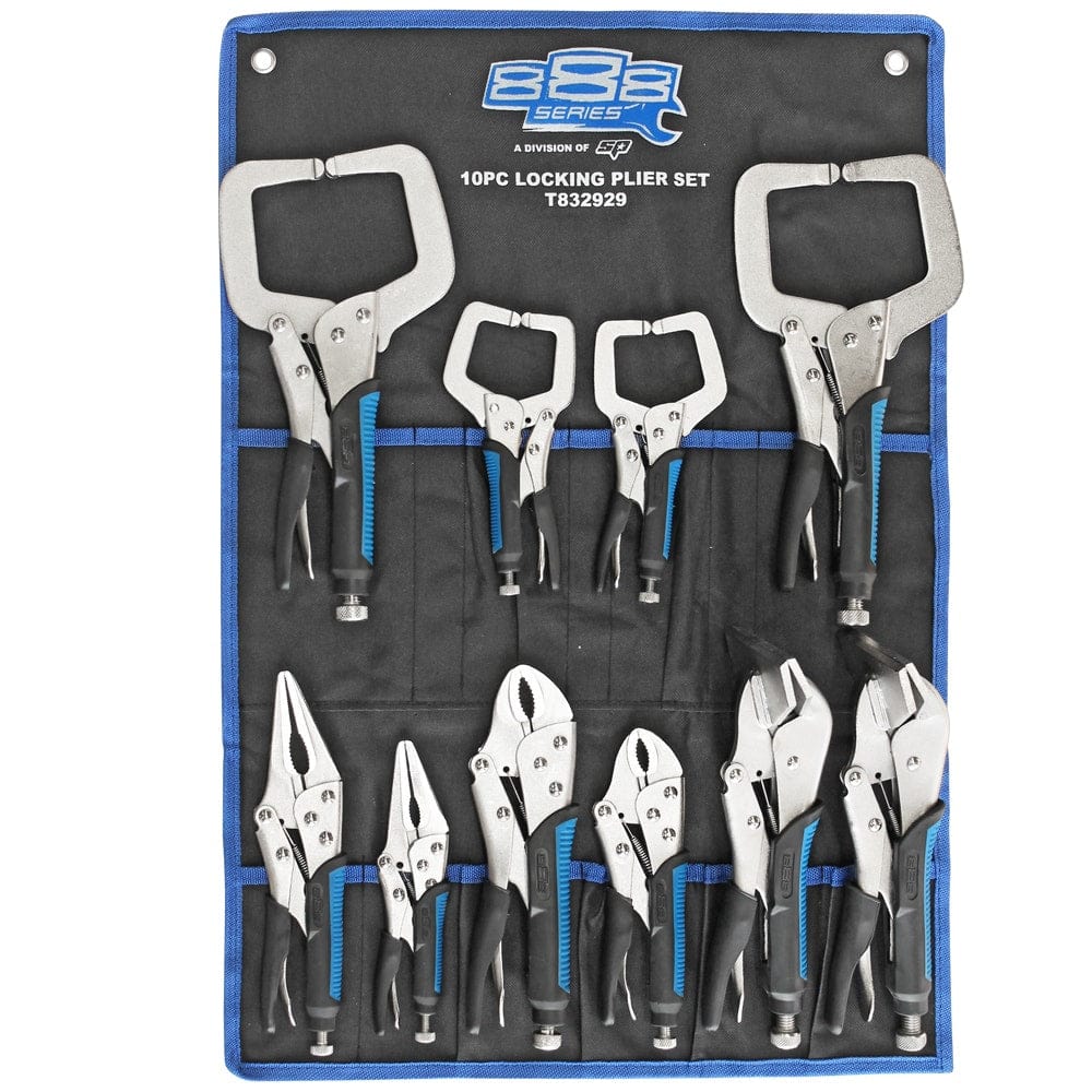 Locking Plier Set, 10Pce - T832929 by SP Tools