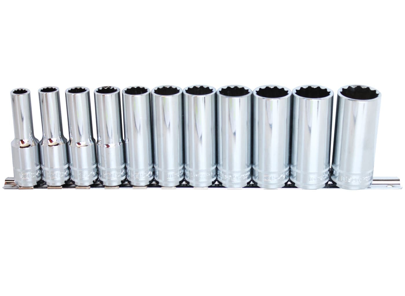 1/2"Drive Deep Socket Rail Set 12PT Sae 11Pce - SP20341 by SP Tools