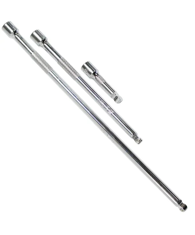 SP Tools 3Pce 1/4" Drive Wobble Bar Extension Set SP21330