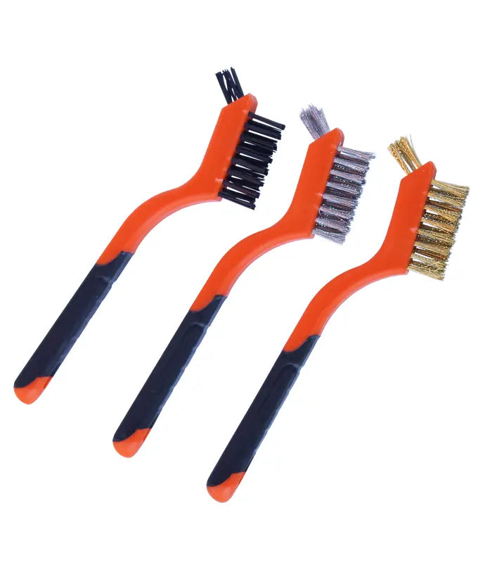 SP Tools 3Pce 180mm Mini Wire Brush Set SP30890