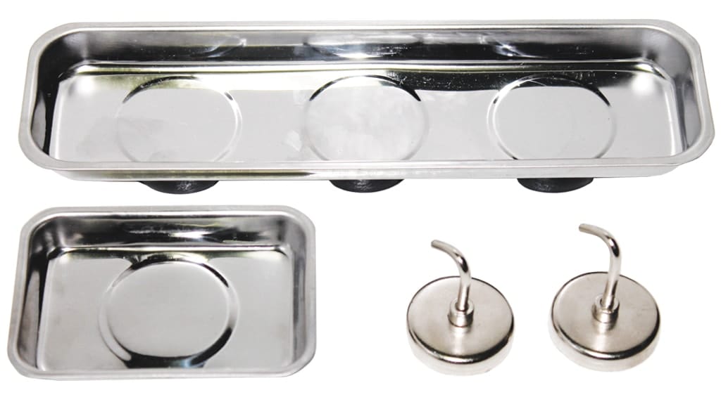 Parts Trays & Hooks Set Magnetic 4Pce - SP30913 by SP Tools