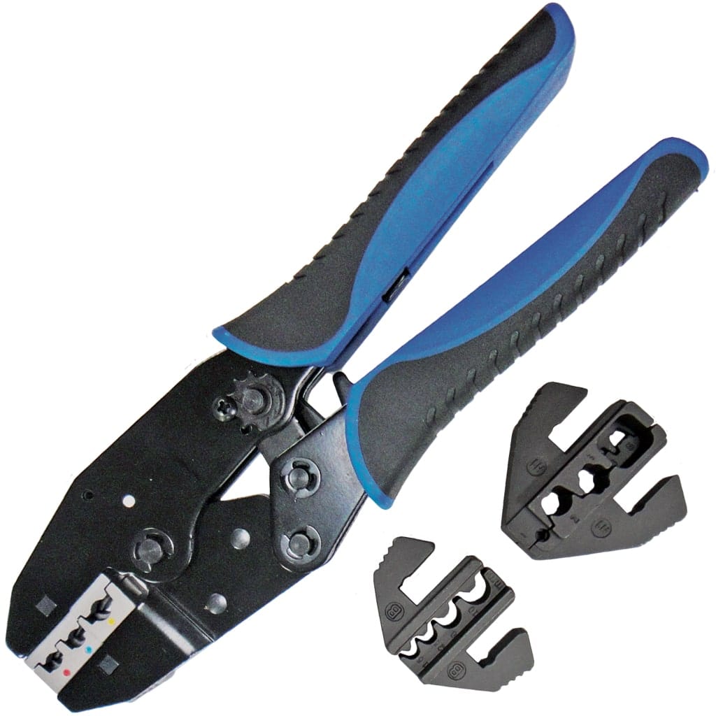 Quick Change Ratchet Crimper Kit, 4Pce - SP32287 by SP Tools