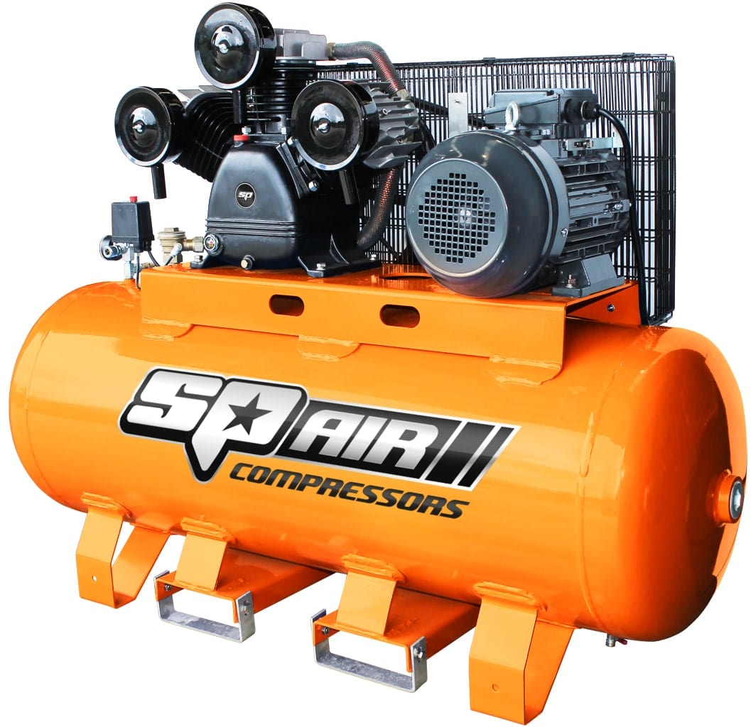 Air Compressor Triple Cast Iron Stationary 7.5HP 3 Phase - SP35 by SP Tools