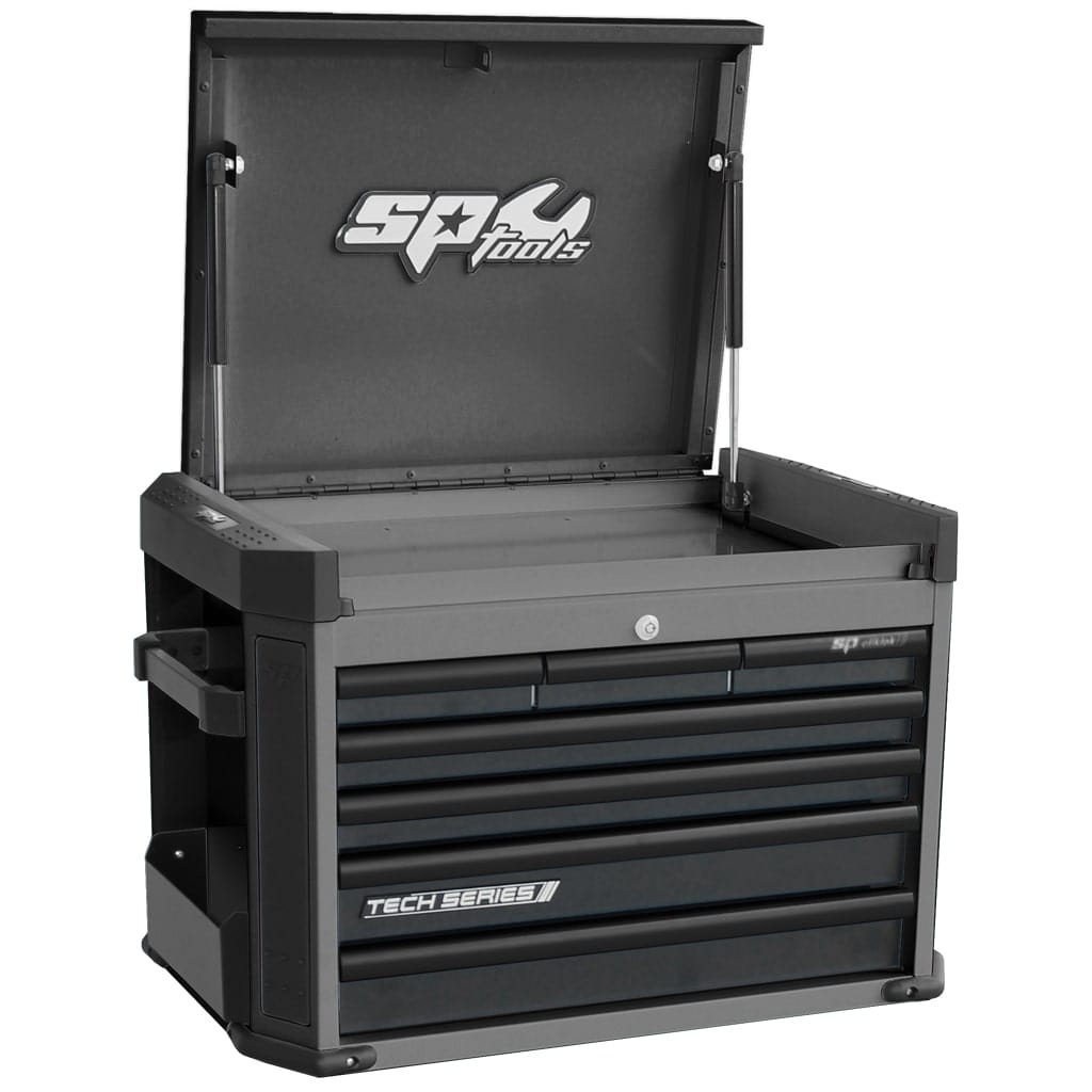 Tech Series Tool Box 7 Drawer Diamond Black - SP42205D by SP Tools