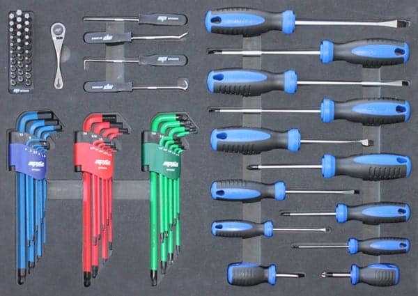 SP Tools Tech Series Tool Kit 281Pce Metric/Sae Diamond Black - Plus Bonus EVA Trays SP52255DX