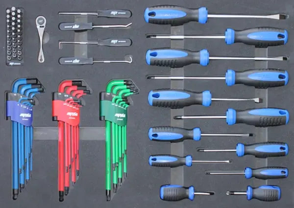 SP Tools Custom Series 201Pce Metric Tool Kit With EVA Foam Trays SP50120X
