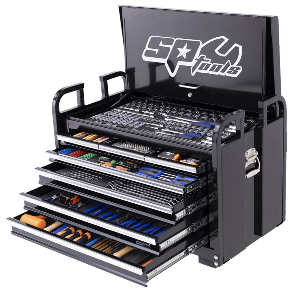 413Pce Black Field Service Tool Kit Metric & Imperial SP50115 by SP Tools