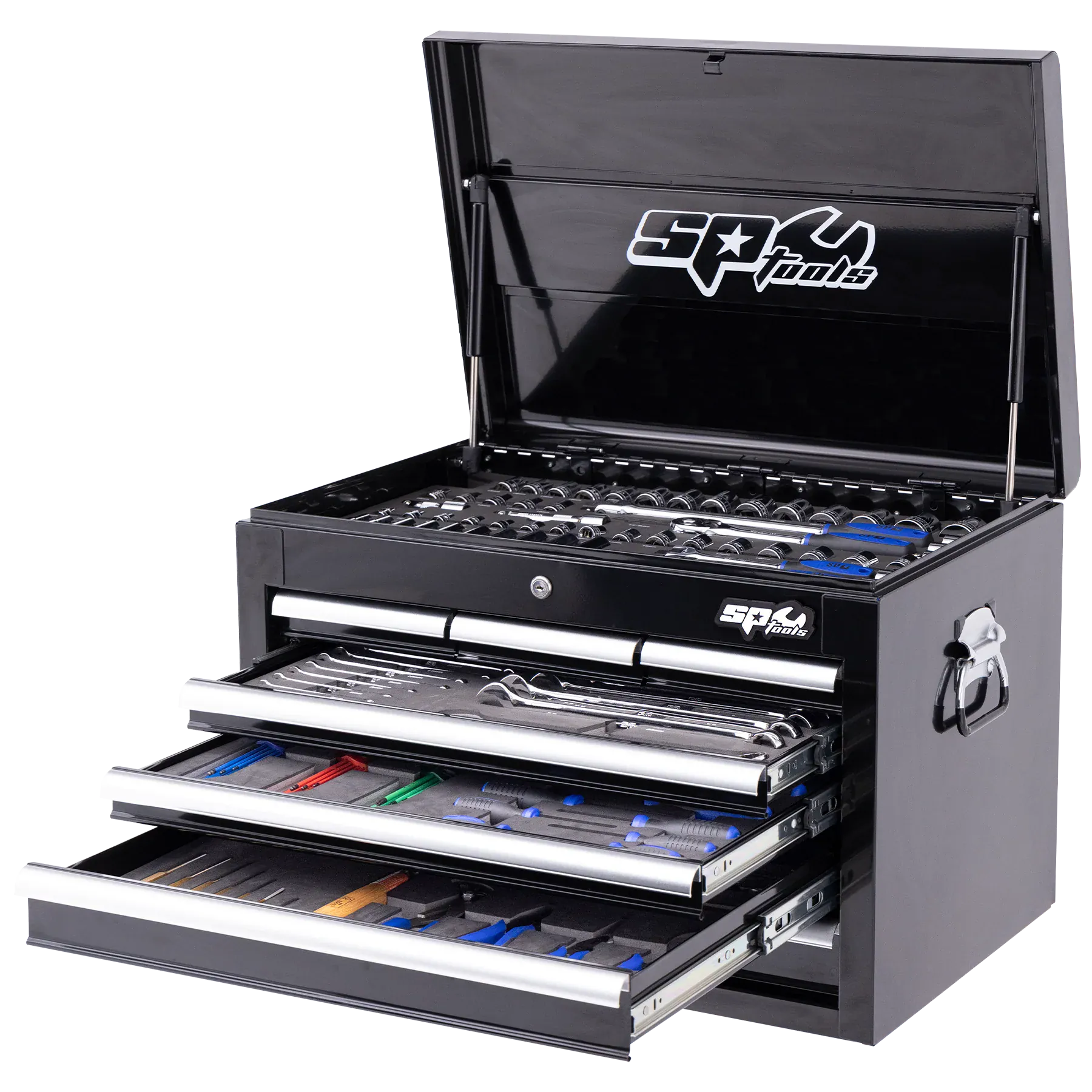 SP Tools Custom Series 201Pce Metric Tool Kit With EVA Foam Trays SP50120X