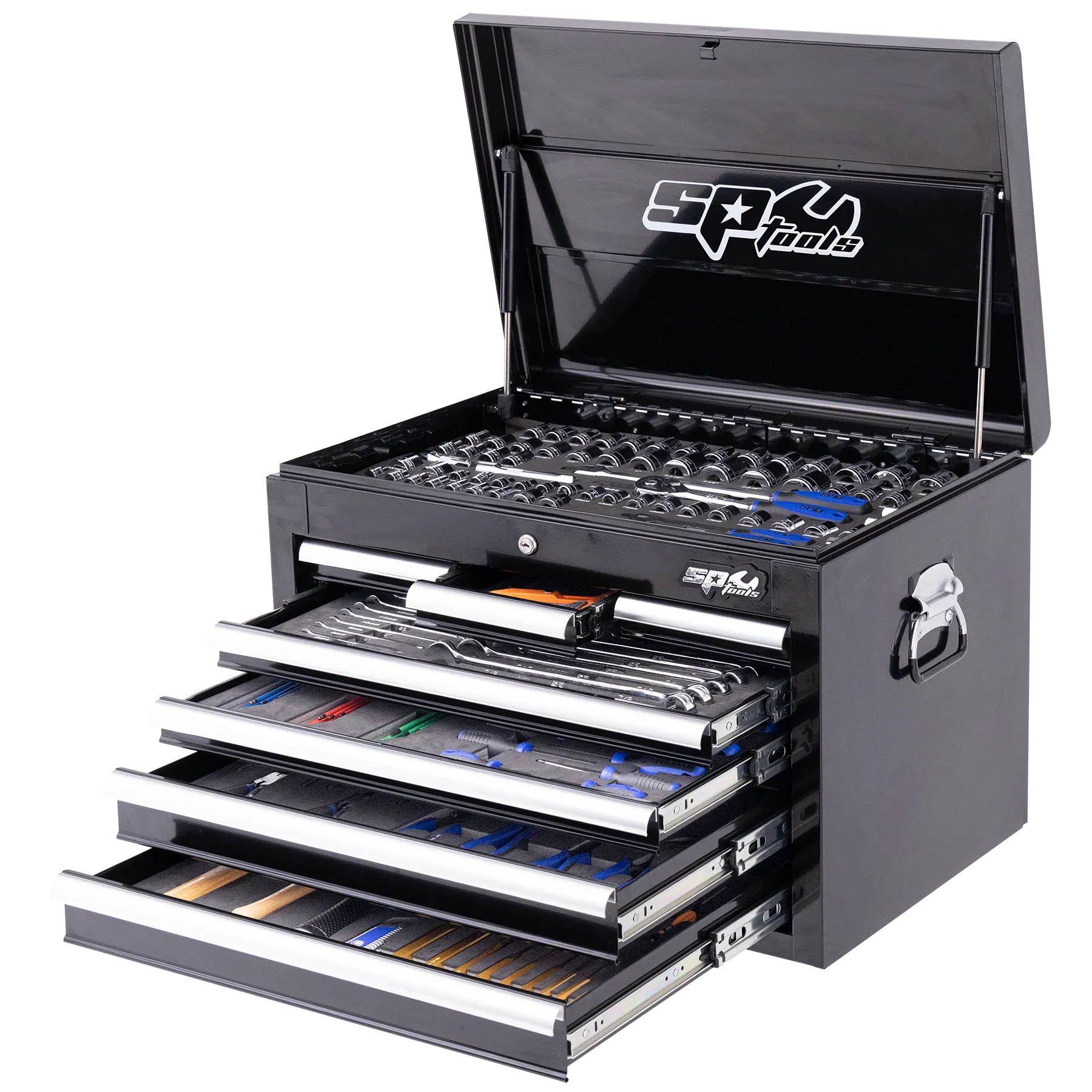 SP Tools Custom Series 254Pce Metric and SAE Tool Kit PLUS EVA Foam Trays SP50123X