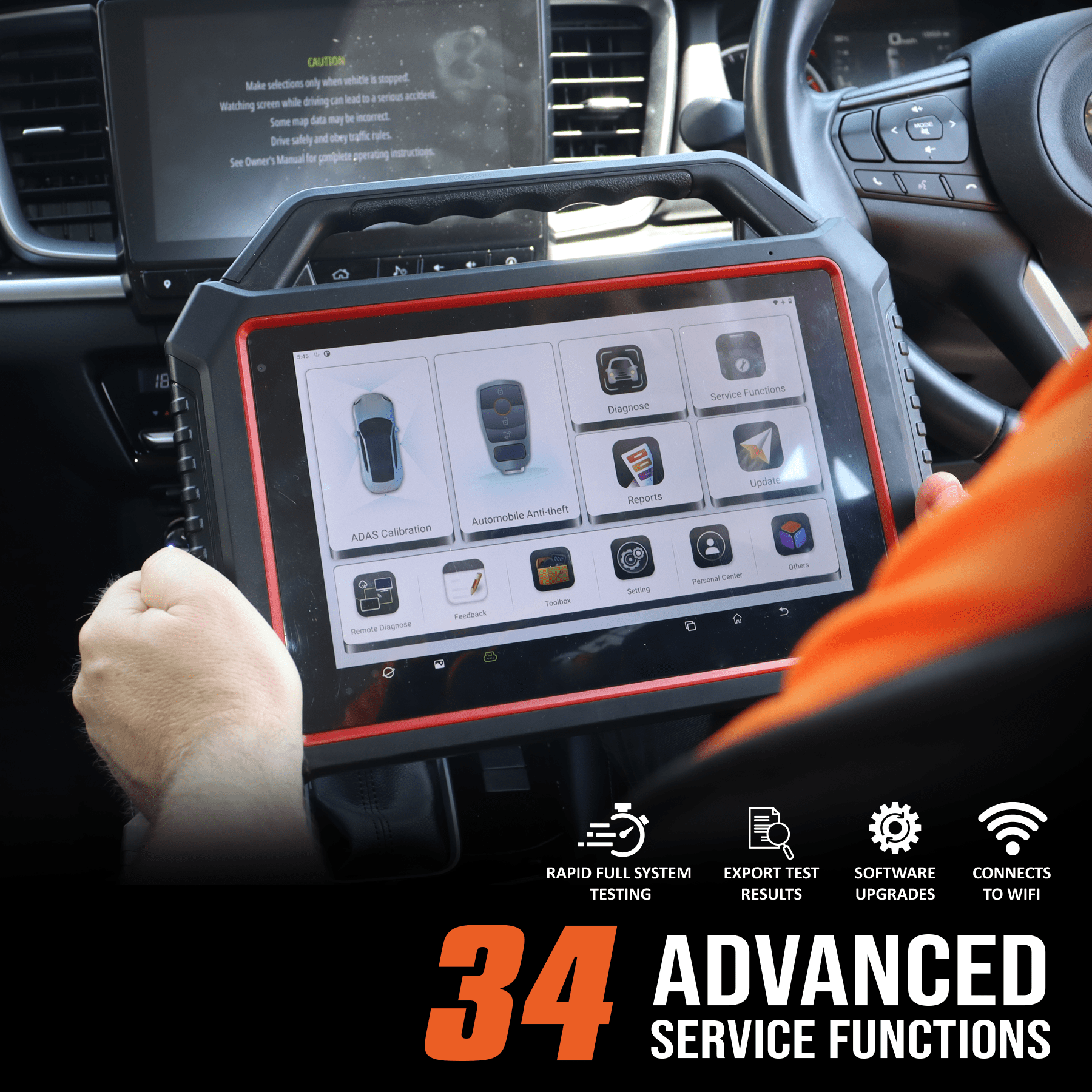 SP Tools Professional Automotive Diagnostic Smart Tablet + VCI Comms Unit SP61180