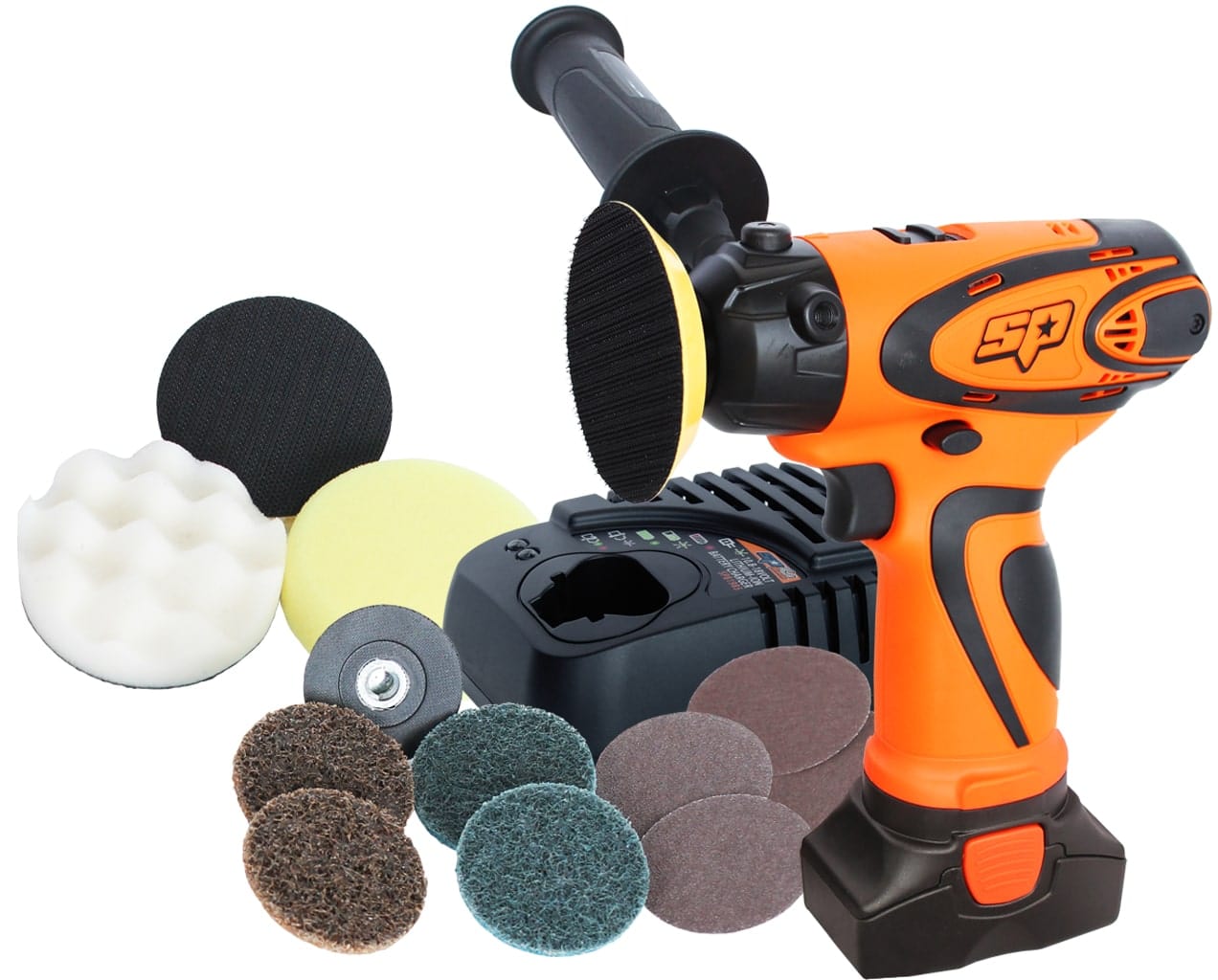 16V Mini Sander/Polisher Kit - SP81356 by SP Tools